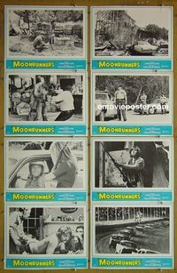 m455 MOONRUNNERS complete set of 8 lobby cards '74 Waylon Jennings, James Mitchum
