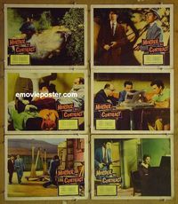 m974 MURDER BY CONTRACT 6 lobby cards '59 Vince Edwards