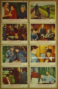 m461 MURDER SHE SAID complete set of 8 lobby cards '61 Margaret Rutherford