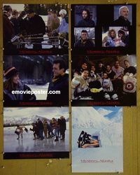 m978 MYSTERY ALASKA 6 lobby cards '99 Russell Crowe