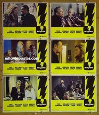 m979 NETWORK 6 lobby cards '76 William Holden, Finch