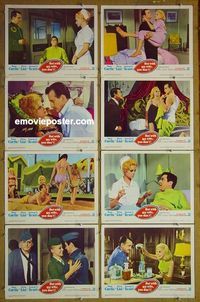 m485 NOT WITH MY WIFE YOU DON'T complete set of 8 lobby cards '66 Curtis, Lisi