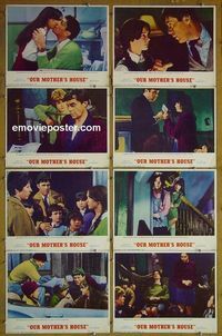 m503 OUR MOTHER'S HOUSE complete set of 8 lobby cards '67 Dirk Bogarde, Brooks