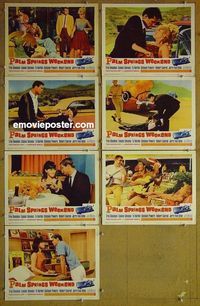 m854 PALM SPRINGS WEEKEND 7 lobby cards '63 Troy Donahue
