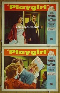 n350 PLAYGIRL 2 lobby cards '54 Colleen Miller