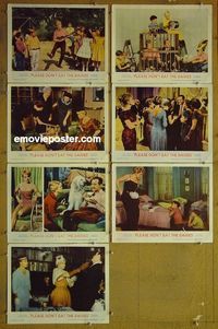 m855 PLEASE DON'T EAT THE DAISIES 7 lobby cards '60 Doris Day