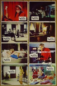 m522 PRESIDENT'S ANALYST complete set of 8 lobby cards '68 James Coburn