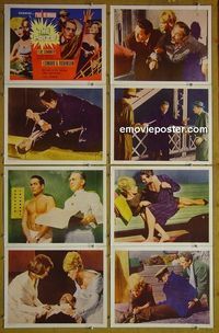 m528 PRIZE complete set of 8 lobby cards R69 Paul Newman, Elke Sommer