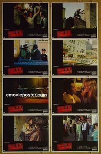 m544 REPORT TO THE COMMISSIONER complete set of 8 lobby cards '75 Moriarty