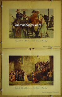 n360 ROAD TO YESTERDAY 2 lobby cards '25 Cecil B. DeMille