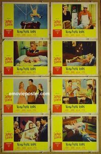 m556 ROCK-A-BYE BABY complete set of 8 lobby cards '58 Jerry Lewis