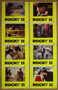 m557 ROCKY 2 complete set of 8 lobby cards '79 Sylvester Stallone