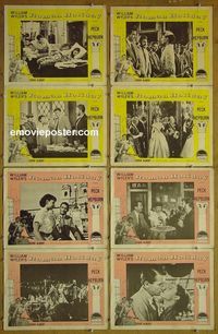 m558 ROMAN HOLIDAY complete set of 8 lobby cards R60s Audrey Hepburn, Peck