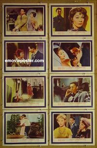 m559 ROMAN SPRING OF MRS STONE complete set of 8 lobby cards '62 Warren Beatty