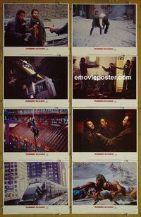 m565 RUNNING SCARED complete set of 8 lobby cards '86 Gregory Hines, Crystal