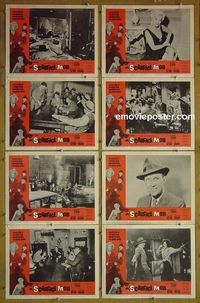 m572 SCARFACE MOB complete set of 8 lobby cards '62 Robert Stack, Keenan Wynn