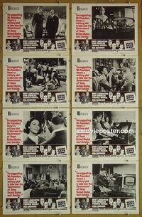 m581 SEVEN DAYS IN MAY complete set of 8 lobby cards '64 Burt Lancaster, March