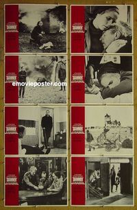 m586 SHAME complete set of 8 lobby cards '69 Ingmar Bergman, Liv Ullmann