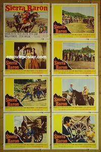 m588 SIERRA BARON complete set of 8 lobby cards '58 Brian Keith