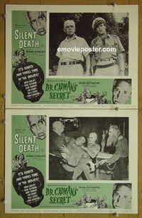 n397 VOODOO ISLAND/BLACK SLEEP 2 lobby cards '60s horror!