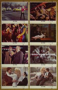 m597 SO FINE complete set of 8 lobby cards '81 Ryan O'Neal, Jack Warden