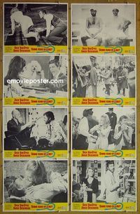 m599 SOME KIND OF A NUT complete set of 8 lobby cards '69 Dick Van Dyke, Dickinson