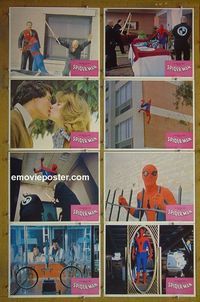 m602 SPIDERMAN complete set of 8 lobby cards '77 Marvel Comic!