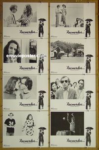m606 STARDUST MEMORIES 8 Spanish lobby cards '80 Woody Allen