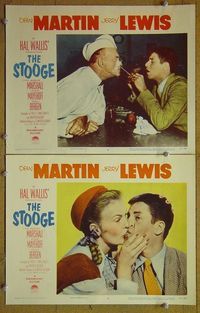 n379 STOOGE 2 lobby cards '52 Dean Martin & Jerry Lewis!
