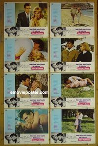 m610 STORY OF A WOMAN complete set of 8 lobby cards '69 Bibi Andersson