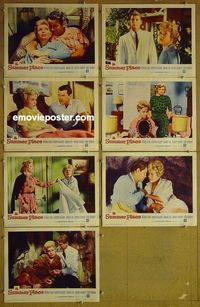 m871 SUMMER PLACE 7 lobby cards '59 Sandra Dee, Troy Donahue