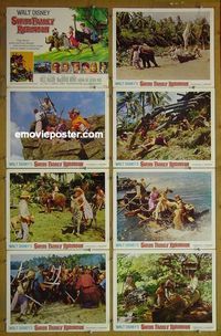m617 SWISS FAMILY ROBINSON complete set of 8 lobby cards R68 Disney