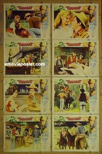 m619 TAGGART complete set of 8 lobby cards '64 Tony Young, Dan Duryea