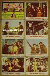 m620 TAKE THE HIGH GROUND complete set of 8 lobby cards '53 Richard Widmark