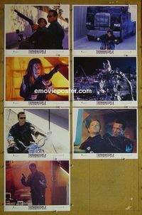 m877 TERMINATOR 2 7 lobby cards '91 Arnold Schwarzenegger