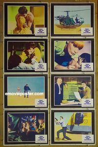 m636 THEY CAME TO ROB LAS VEGAS complete set of 8 lobby cards '68 Lockwood