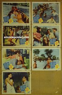 m880 THIS ANGRY AGE 7 lobby cards '58 Anthony Perkins, Mangano