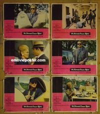 m996 THOMAS CROWN AFFAIR 6 lobby cards '68 Steve McQueen