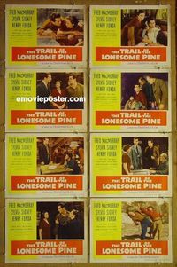 m659 TRAIL OF THE LONESOME PINE complete set of 8 lobby cards R55 Sidney