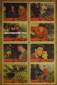 m661 TRAIN complete set of 8 lobby cards '65 Burt Lancaster, Paul Scofield