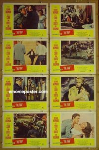 m662 TRAP complete set of 8 lobby cards '59 Richard Widmark, Lee J Cobb