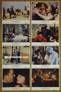 m663 TRAVELS WITH MY AUNT complete set of 8 lobby cards '72 Maggie Smith