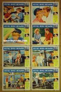 m664 TRUTH ABOUT SPRING complete set of 8 lobby cards '65 Hayley & John Mills