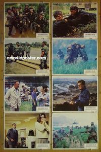 m669 UNCOMMON VALOR complete set of 8 lobby cards '83 Gene Hackman, Fred Ward