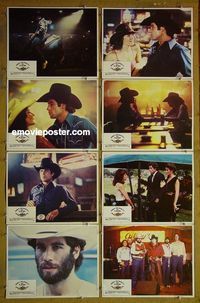 m676 URBAN COWBOY 8 Spanish lobby cards '80 Travolta, Winger