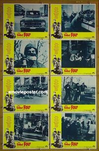 m683 VIOLENT FOUR complete set of 8 lobby cards '68 Gian Maria Volonte