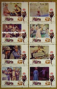 m692 WATERHOLE #3 complete set of 8 lobby cards '67 James Coburn, O'Connor