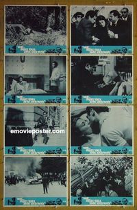 m695 WE STILL KILL THE OLD WAY complete set of 8 lobby cards '67 Gian Maria Volonte