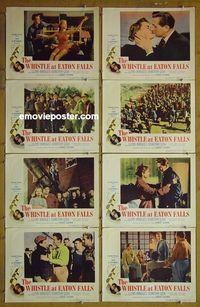 m700 WHISTLE AT EATON FALLS complete set of 8 lobby cards '51 Robert Siodmak