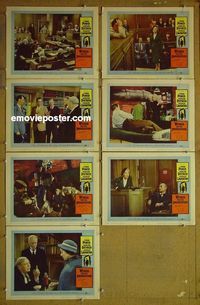 m907 WITNESS FOR THE PROSECUTION 7 lobby cards 58 Billy Wilder